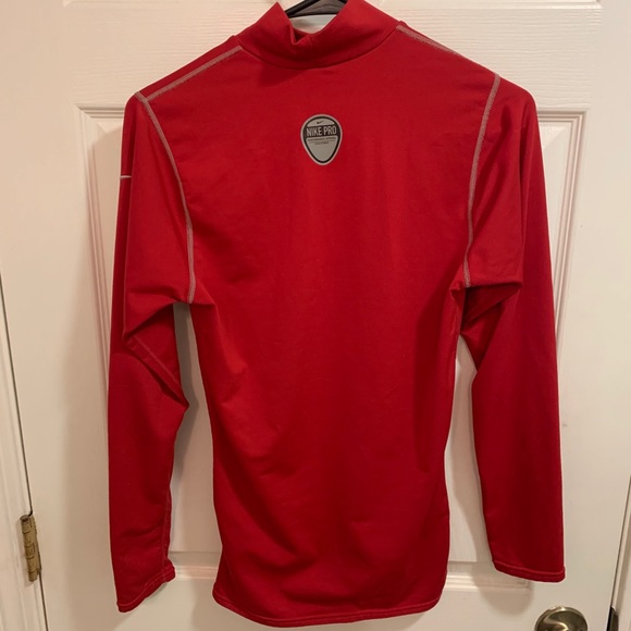 Red Nike Warm Weather Under Shirt - Picture 2 of 4